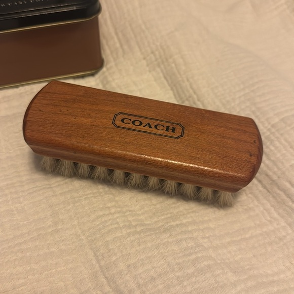 Vintage Coach Leather Care Collection with Wooden Horsehair Brush - Picture 2 of 6